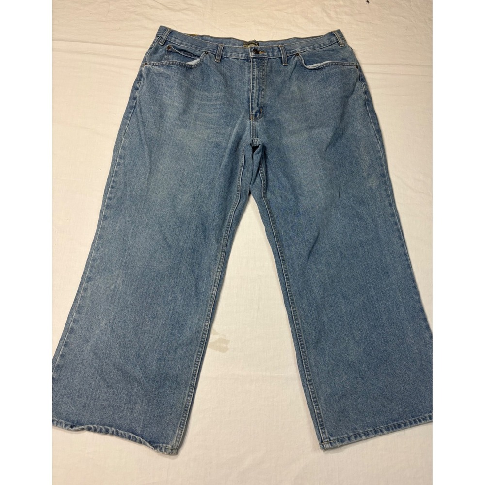 Steve & Barry's Mens Relaxed Straight Leg Denim Jeans Medium Wash 42x30 Blue